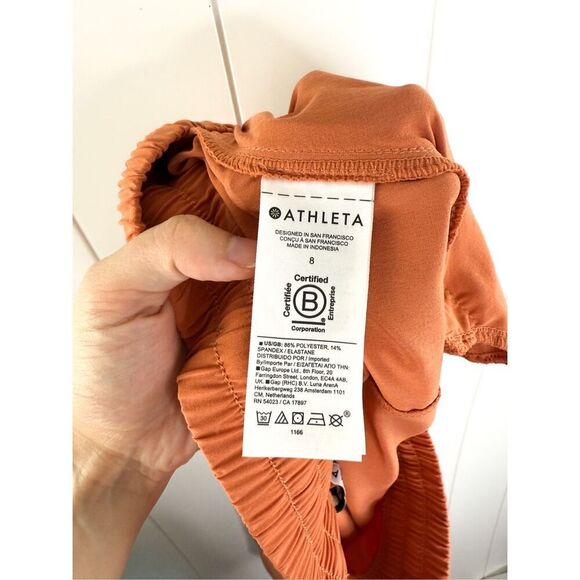 Athleta Arrival Midi Skirt in Clay Orange Size 8 - Picture 9 of 11